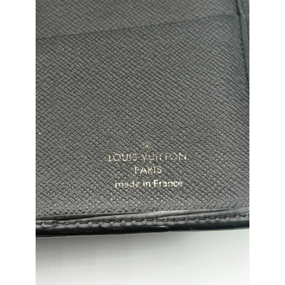 Louis Vuitton Epi Black Brazza Long Wallet Men's Leather Limited Edition Logo